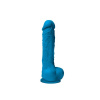 Afbeelding van Colours Pleasures Realistische Dildo Met Balzak - 13 cm - Blauw van het merk NSNovelties