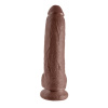 Afbeelding van King Cock Dildo Met Ballen - 25cm - Dark van het merk King Cock