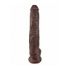 Afbeelding van King Cock Dildo Met Ballen - 36 cm - Dark van het merk King Cock