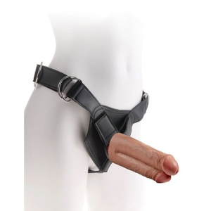 Afbeelding van Strap-On Harness Met Dildo 7 - Huidskleur van het merk King Cock