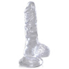 Afbeelding van King Cock Realistische Dildo Met Ballen - Clear 4 van het merk King Cock