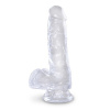 Afbeelding van King Cock Realistische Dildo Met Ballen - Clear 6 van het merk King Cock