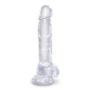 Afbeelding van King Cock Realistische Dildo Met Ballen - Clear 8 van het merk King Cock