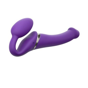 Afbeelding van Strap On Me - Strapless Vibrerende Voorbind Dildo - Maat M - Paars van het merk Strap-On-Me