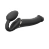 Afbeelding van Strap On Me - Strapless Vibrerende Voorbind Dildo - Maat L - Zwart van het merk Strap-On-Me