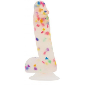 Afbeelding van Addiction - Party Marty Confetti Dildo - 19 cm van het merk Addiction