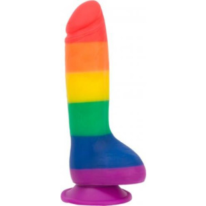 Afbeelding van Addiction - Justin Rainbow Siliconen Dildo - 20 cm van het merk Addiction