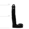 Afbeelding van Realistische Dildo Met Balzak - 21 cm van het merk All Black