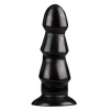 Afbeelding van Zwarte Anaal Dildo Met Ribbels van het merk All Black