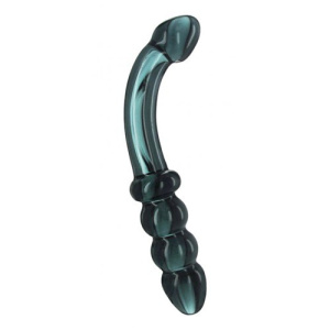 Afbeelding van Hamsa G-Spot-/Prostaat Dildo - Smoky Jade van het merk Prisms Erotic Glass