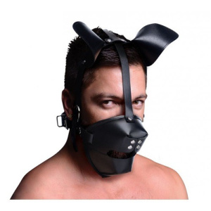 Afbeelding van Puppy Play Masker Met Ballgag - Zwart van het merk Master Series