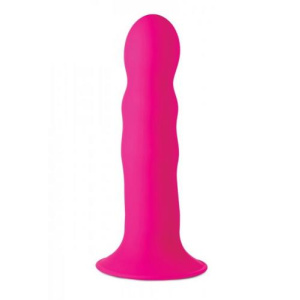 Afbeelding van Squeeze-It Wavy Dildo - Roze van het merk Squeeze-It