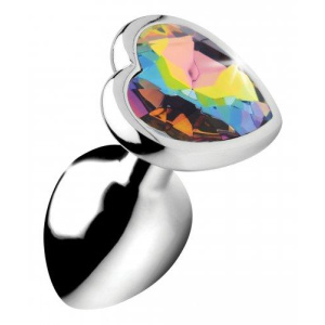 Afbeelding van Rainbow Heart Buttplug - Klein van het merk Booty Sparks