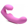 Afbeelding van U-Pulse Siliconen Vibrerende Strapless Strap-On - Roze van het merk Strap U