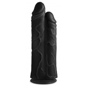 Afbeelding van Double Stuffer Dubbele Dildo 25 cm - Zwart van het merk Master Cock