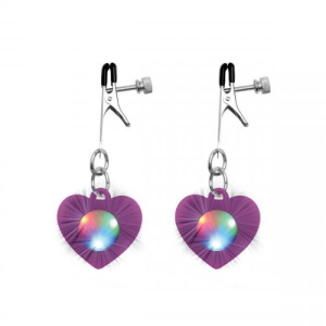 Afbeelding van Charmed - Heart Verstelbare Tepelklemmen Met LED Verlichting van het merk Charmed