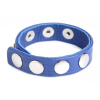 Afbeelding van Cock Gear Verstelbare Leren Cockring Met Studs - Blauw van het merk Strict Leather