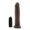 Afbeelding van Dr. Skin - Dr. Throb Vibrator Met Zuignap 24 cm - Chocolate van het merk Dr Skin