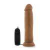 Afbeelding van Dr. Skin - Dr. Throb Vibrator Met Zuignap 24 cm - Mocha van het merk Dr Skin