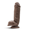 Afbeelding van Dr. Skin - Mr. D. Dildo Met Zuignap 21 cm - Chocolate van het merk Dr Skin