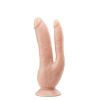 Afbeelding van Dr. Skin - Dubbele Dildo 21 cm - Vanilla van het merk Dr Skin