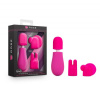 Afbeelding van Rose - Petite Wand Vibrator Met Opzetstukken - Roze van het merk Rose