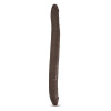 Afbeelding van Dr. Skin - Realistische Dubbele Dildo 40 cm - Chocolate van het merk Dr Skin