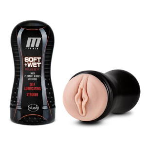 Afbeelding van M for Men - Soft and Wet Masturbator Self Lubricating - Noppen & Ribbels van het merk M For Men