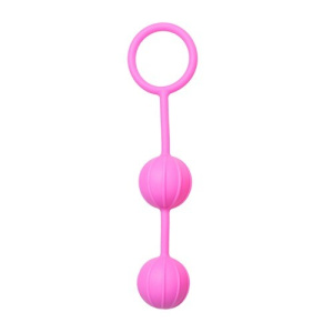 Afbeelding van Vaginale Balletjes Verticale Ribbels - Roze van het merk Easytoys Geisha Collection