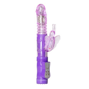 Afbeelding van Stotende Butterfly Vibrator - Paars van het merk Easytoys Vibe Collection