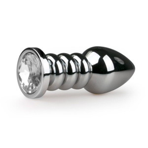 Afbeelding van Zilverkleurige buttplug - Diamant van het merk Easytoys Anal Collection