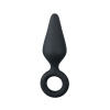 Afbeelding van Zwarte buttplug met trekring - small van het merk Easytoys Anal Collection