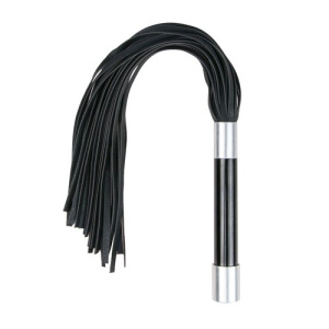 Afbeelding van Lange flogger met metalen handvat van het merk Easytoys Fetish Collection