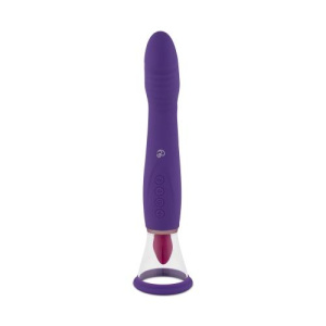 Afbeelding van Pleasure Pump Met G-Spot Vibrator - Paars van het merk Easytoys Mini Vibe Collection