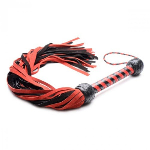 Afbeelding van Isabella Sinclaire Suède Flogger van het merk Mistress by Isabella Sinclaire