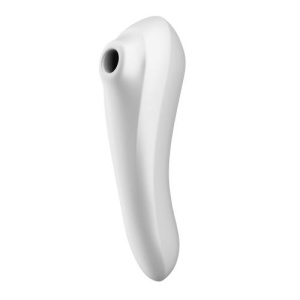 Afbeelding van Satisfyer Dual Pleasure Luchtdrukvibrator - Wit van het merk Satisfyer