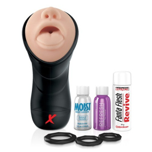 Afbeelding van Deep Throat Vibrerende Masturbator Set van het merk Pipedream Extreme