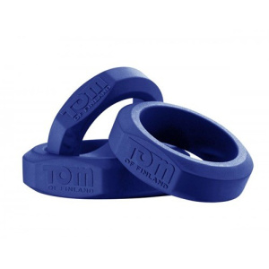 Afbeelding van Tom of Finland Cockring Set - 3 Stuks - Blauw van het merk Tom of Finland