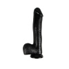 Afbeelding van Mighty Midnight Realistische Dildo Met Balzak - 25 cm van het merk Master Series