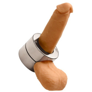 Afbeelding van Penis Trap Stalen Cockring & Ballstretcher van het merk Master Series