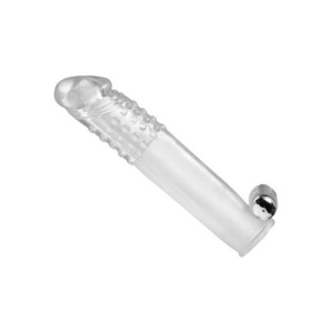 Afbeelding van Clear Sensations Penis Sleeve Met Bullet Vibrator van het merk Size Matters